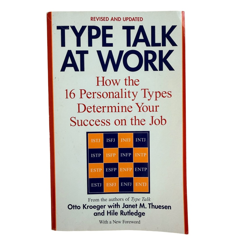 Type Talk at Work Personality Types Success on Job MBTI Paperback Book 2002